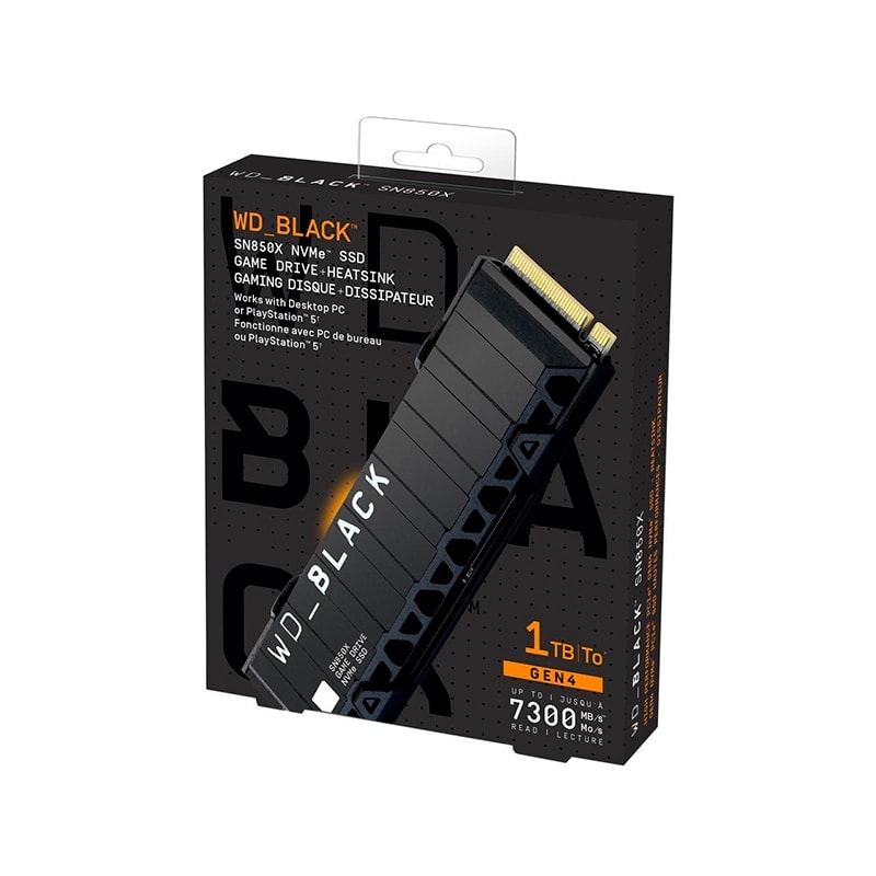 Disco SSD WD 1T Black SN850X NVMe 7300MB/S C/DISIP
