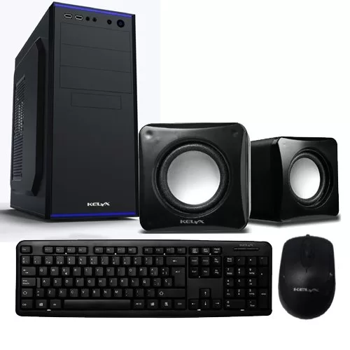 GABINETE KIT KELYX LC727-14 C/ FUENTE 500W TECLADO/MOUSE/PARLANTES/C. READER
