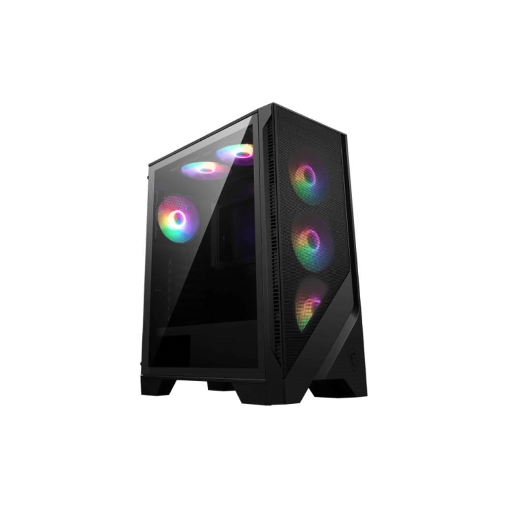 GABINETE GAMER MSI MAG FORGE 120A AIRFLOW TG MID TOWER 6 COOLER FAN AUTO-RGB