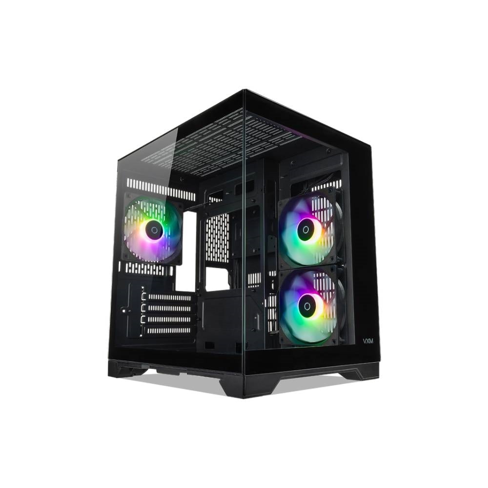 GABINETE GAMER TECWARE VXM EVO MATX DUAL CHAMBER 3 COOLERS ARGB