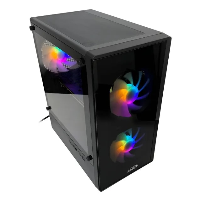 GABINETE GAMER SENTEY M12 BLACK MATX 3 COOLERS ARGB
