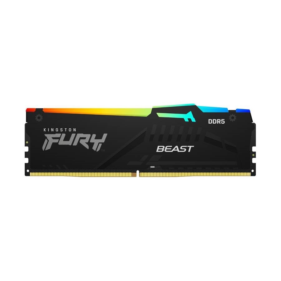 Memoria DDR5 Kingston 32Gb 6400 MHz FURY BEAST RGB Black EXPO