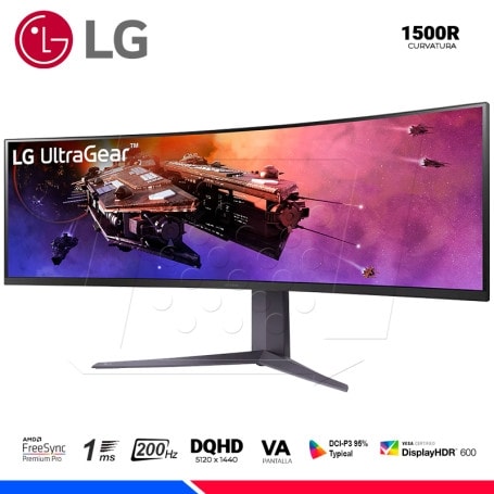 MONITOR LG 45 ULTRAGEAR 45GR75DC CURVO ULTRAWIDE DQHD 200 Hz (II)