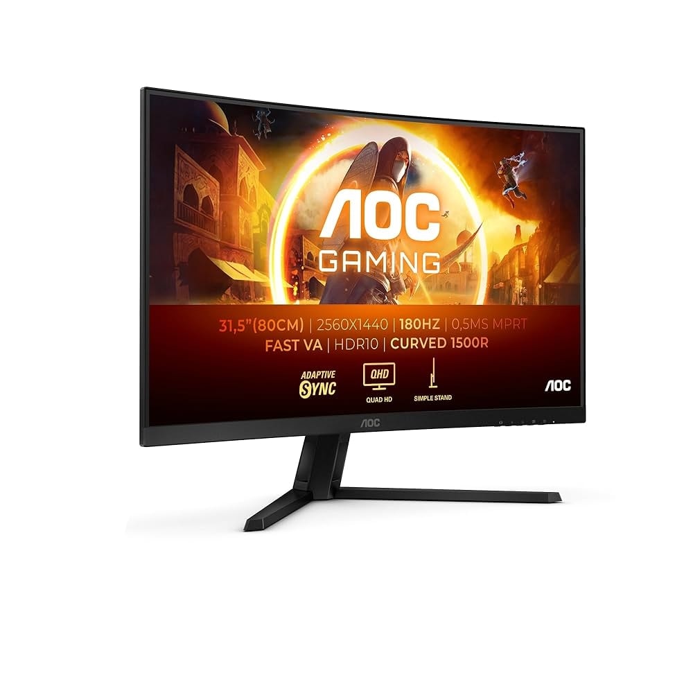 Monitor AOC CQ32G4VE 31,5″ VA QHD 180Hz 1ms Curved Gaming Ficha USA