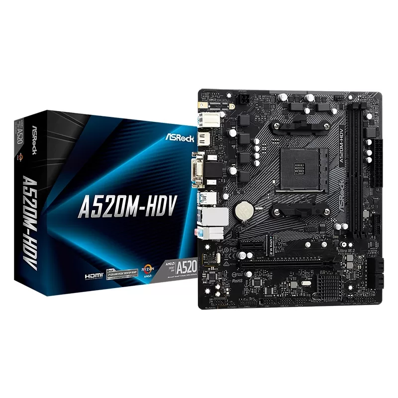 MOTHERBOARD AMD ASROCK A520M-HDV