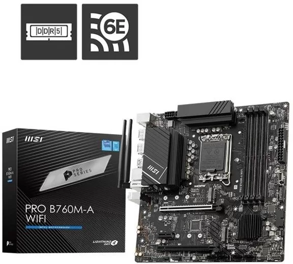 MOTHER MSI PRO B760M-A WIFI DDR5 1700 (12VA/13VA GEN)