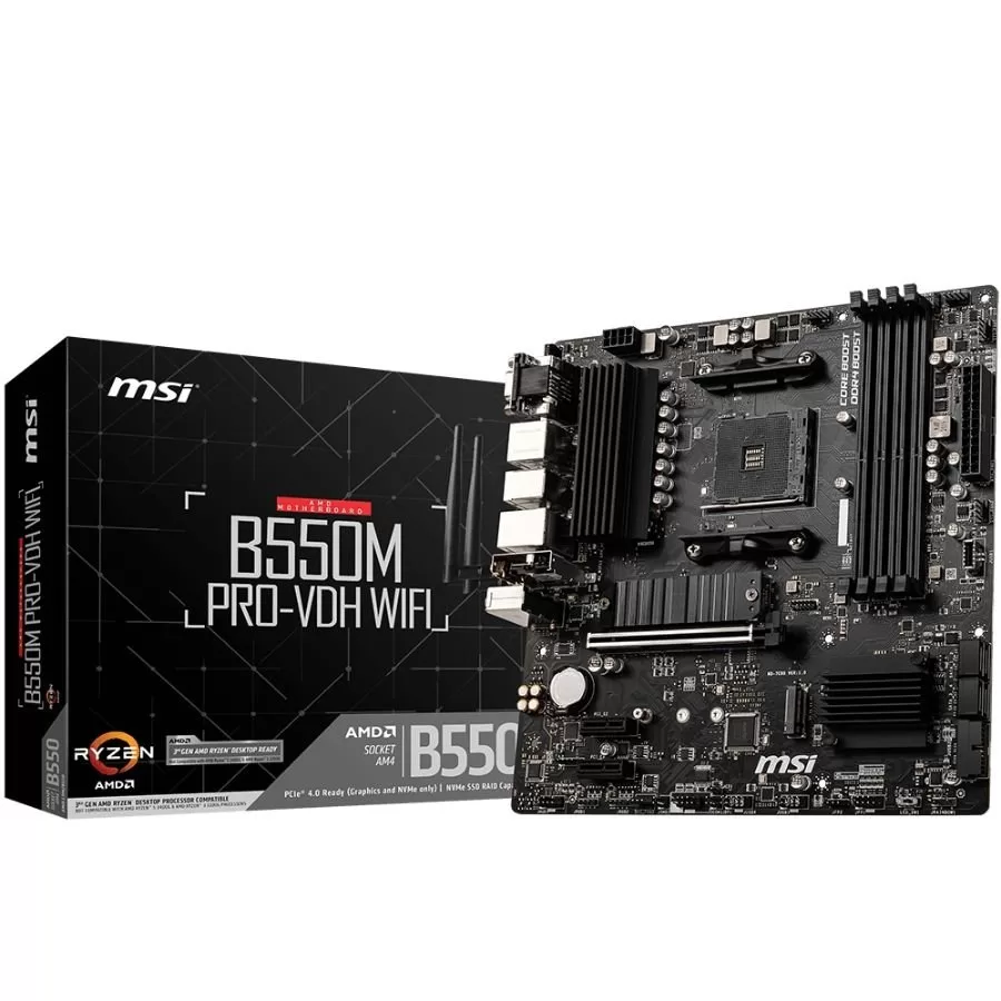 MOTHER MSI B550M PRO-VDH WIFI DDR4 AM4 (3RA/4TA/5TA GEN)