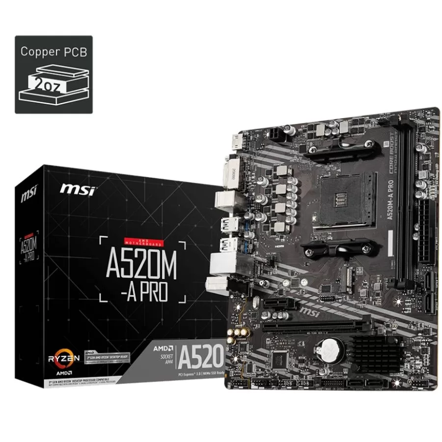 MOTHER MSI A520M-A PRO DDR4 AM4