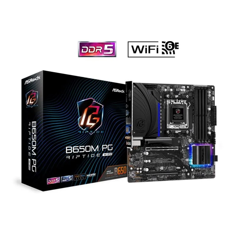 MOTHER ASROCK (AM5) B650M PG RIPTIDE WIFI