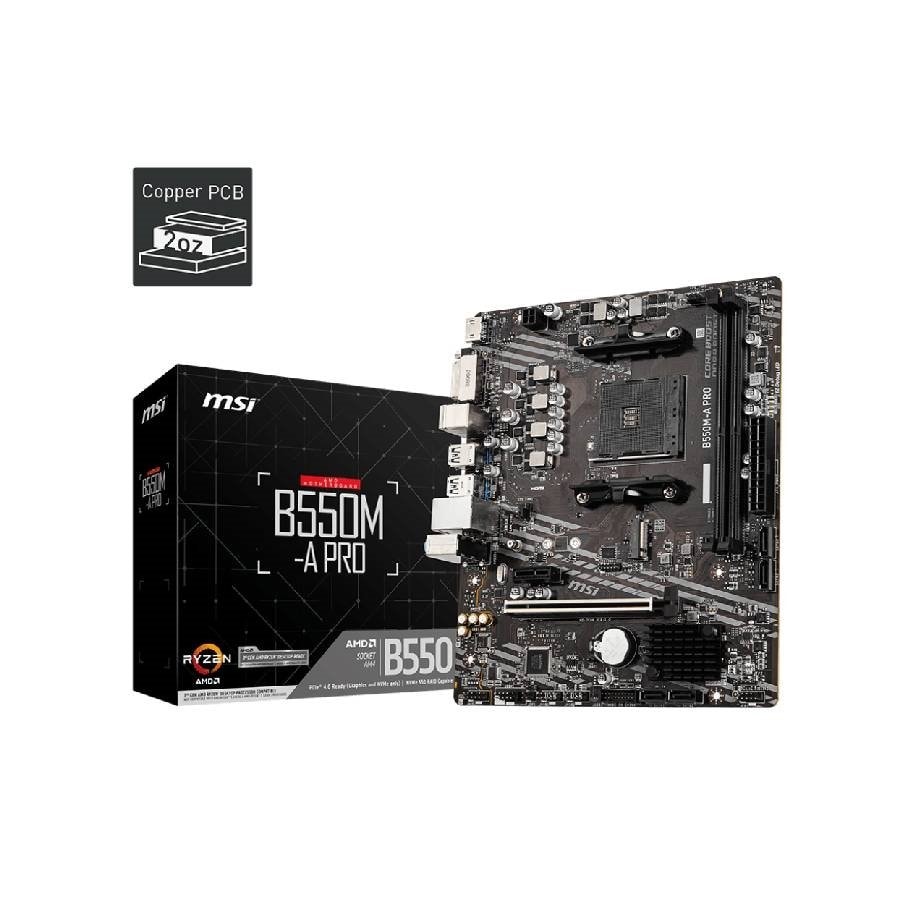 MOTHERBOARD AMD MSI B550M-A PRO DDR4 AM4