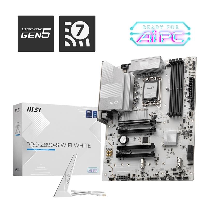 Motherboard MSI PRO Z890-S WIFI WHITE DDR5