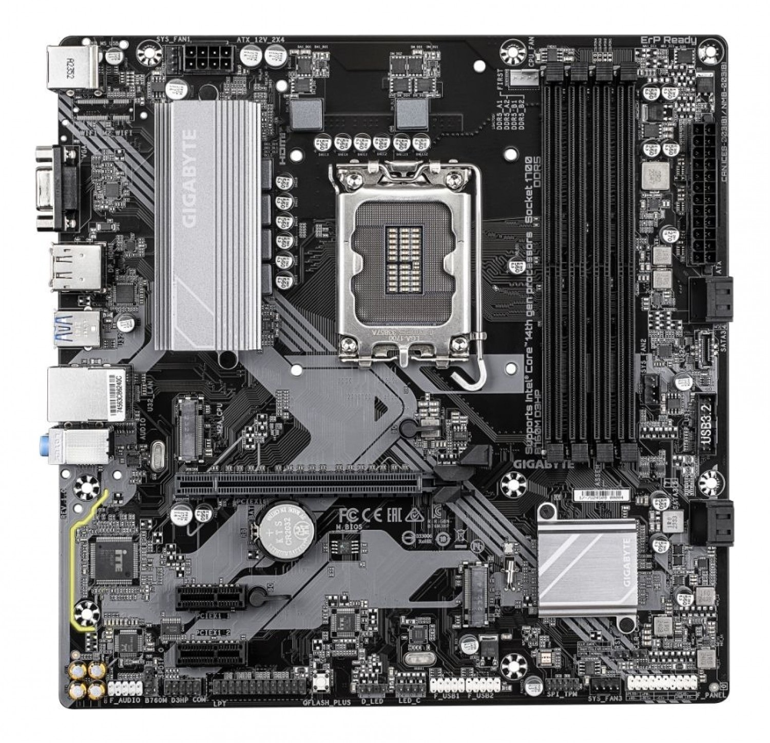 MOTHER GIGABYTE (LGA1700) B760M D3HP WIFI6 1.0