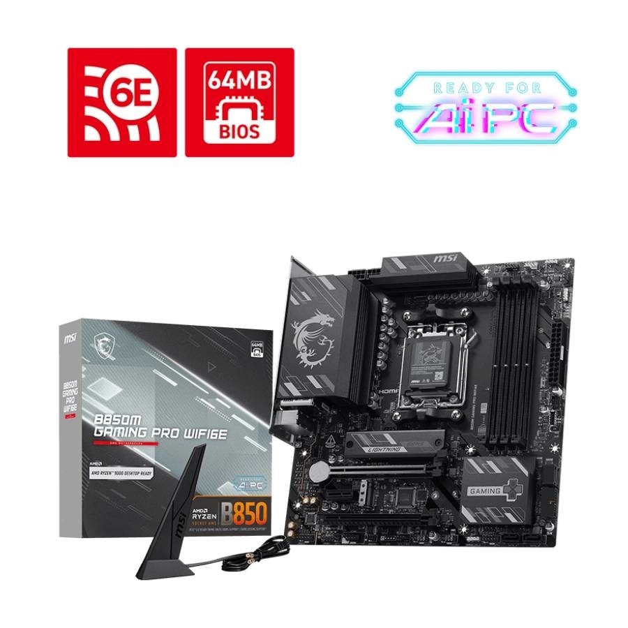 Motherboard MSI B850M GAMING PRO WIFI6E AM5 DDR5