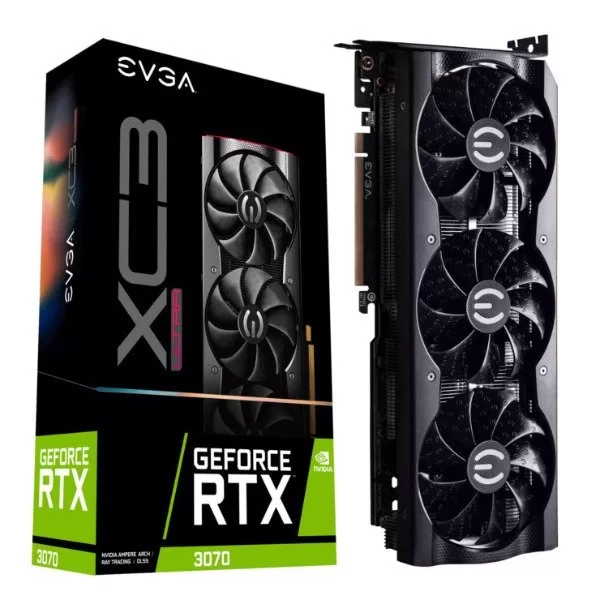OUTLET PLACA DE VIDEO RTX 3070 8GB GDDR6 EVGA XC3 ULTRA SIN CAJA (USADA)