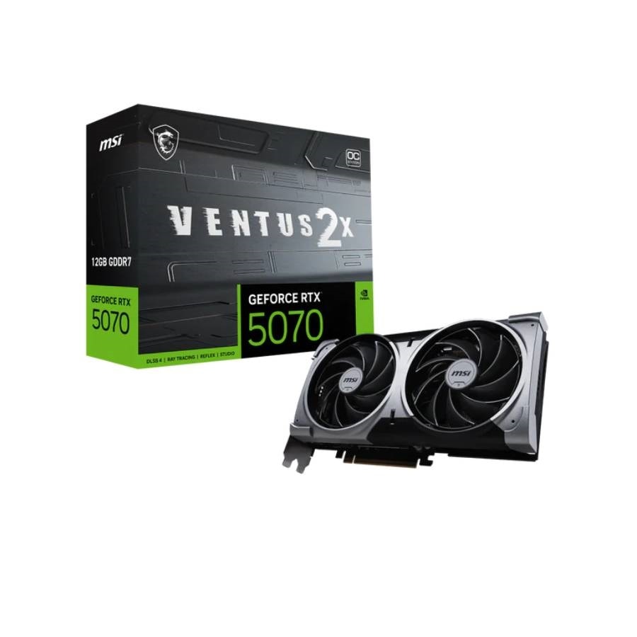 PLACA DE VIDEO NVIDIA GEFORCE RTX 5070 12GB MSI VENTUS 2X OC