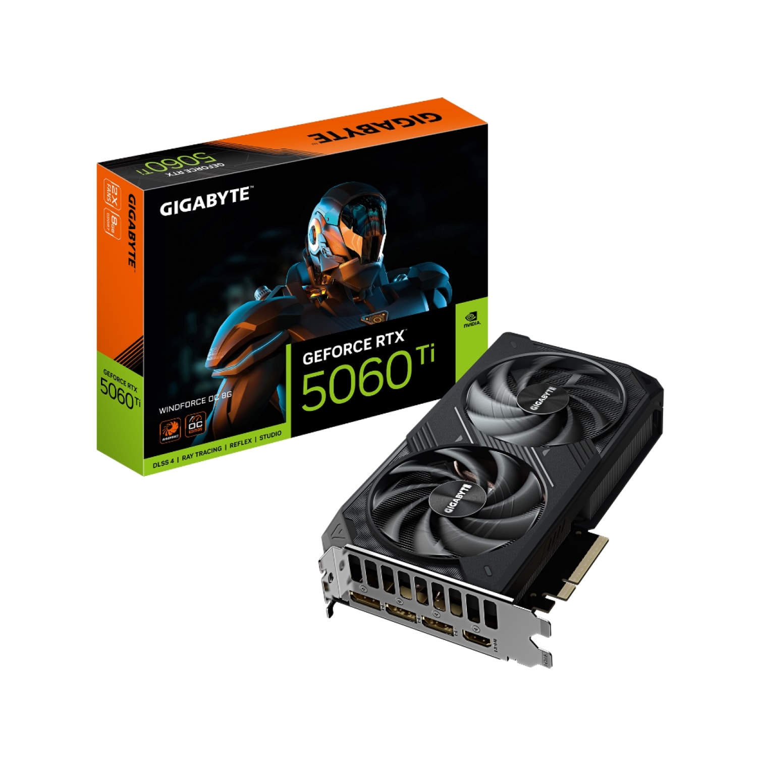 PLACA DE VIDEO GIGABYTE RTX 5060 TI WF2 OC 8GB