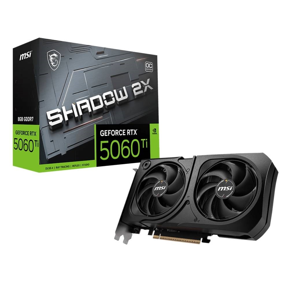 VGA MSI GeForce RTX 5060 Ti SHADOW 2X OC PLUS 8G