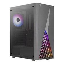 Gabinete Aerocool Delta-g-bk-v1 Mid Tower C/ 1 Cooler 120mm Rgb Acuario