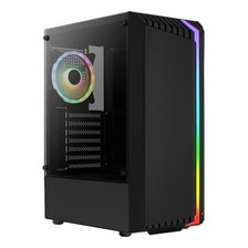 Gabinete Aerocool Bionic V2 Mid Tower C/ 1 Cooler 120mm Rgb Acuario
