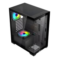 Gabinete Jalatec Jt-x94b Atx Tg Argb + Fuente 500w 80 Plus