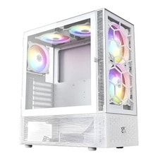 Gabinete Gamer Airone 200 Glass White Atx Tempered Glass