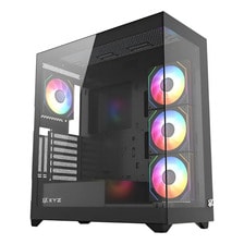 Gabinete Xyz Titanium View X-cs-titanium300-b C/ 4 AURAX 120mm A-rgb+PWM