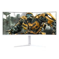 Monitor Gamer Solarmax Curvo Ultrawide 34 Wqhd 165hz Blanco