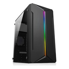 Gabinete Kit Para Pc Jalatec Jt-k80 Led Strip + Teclado Mouse y Parlantes RGB