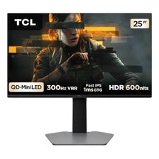 Monitor Tcl Led 25 25g64 Qd-mini Led 300hz Hdr 1ms Gris