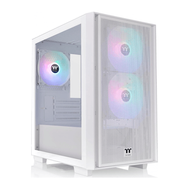 Gabinete Thermaltake Versa H16 Templado White ARGB 3x12cm Micro ATX