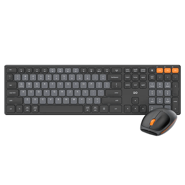 Kit Teclado y Mouse Fantech GO POP WK895 Black Inalámbrico Bluetooth Inglés