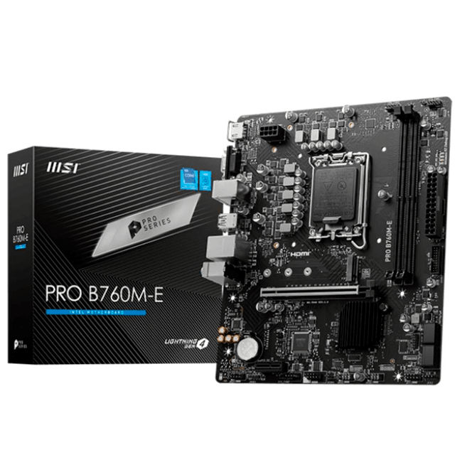 Mother MSI PRO B760M-E DDR4 (12/13/14va Gen) LGA1700