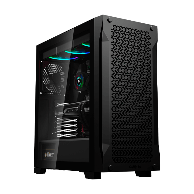 Gabinete Gamdias Athena P1 Lite Black Templado Mesh 1x12cm