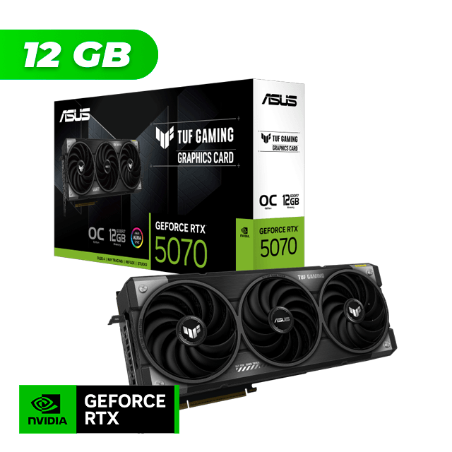 Placa de Video ASUS NVIDIA GeForce RTX 5070 TUF GAMING OC 12GB GDDR7 + PRAGMATA Bundle
