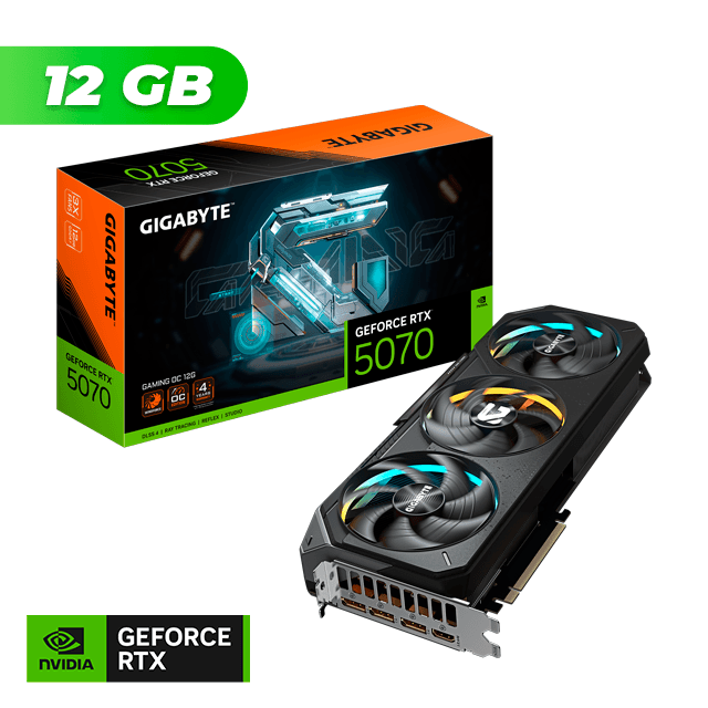 Placa de Video Gigabyte NVIDIA GeForce RTX 5070 GAMING OC 12Gb GDDR7 + PRAGMATA Bundle