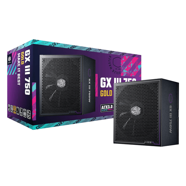 Fuente Cooler Master GX3 750W 80 Plus Gold ATX 3.0 PCIe 5.0 Full Modular