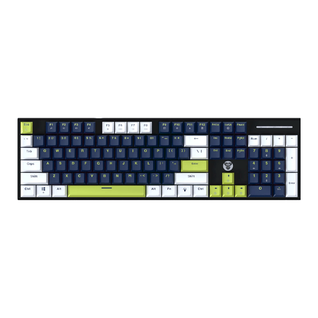 Teclado Fantech Atom104S MK878S RGB Mori Blue Mecánico Switch Red Inglés