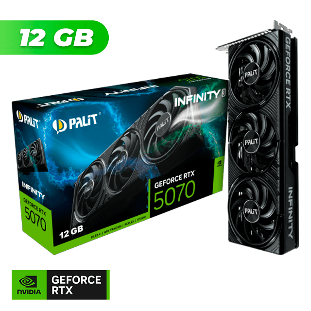 Placa de Video Palit NVIDIA GeForce RTX 5070 INFINITY 3 12GB GDDR7 + PRAGMATA Bundle