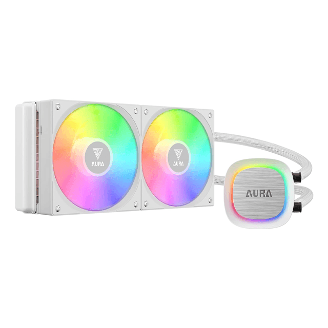 Cooler CPU Watercooler Gamdias Aura GL240 V2 240mm White ARGB AMD/Intel