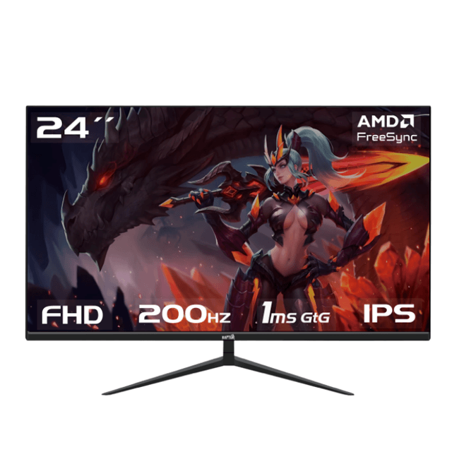 Monitor Gamer Raptor Hawk Eye 24 Frameless IPS FHD 200Hz 1Ms