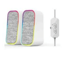 Parlantes Fantech Groove GS304 White RGB 3.5mm/USB Bluetooth
