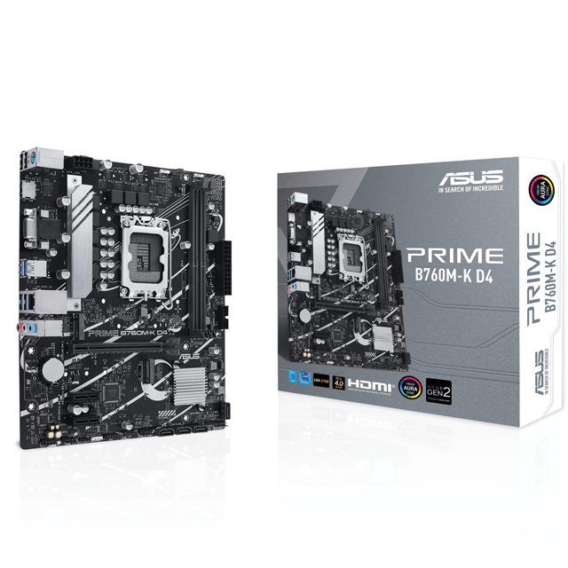Mother ASUS PRIME B760M-K D4 DDR4 (12va/13va/14va Gen) LGA1700