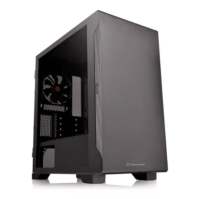 Gabinete Thermaltake S100 Templado Black 1x12cm MICRO ATX