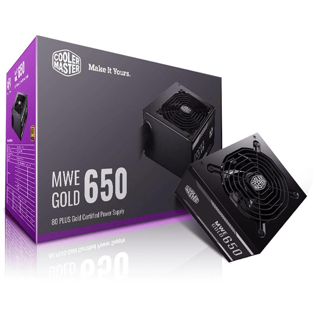 Fuente Cooler Master MWE V2 650W 80 Plus Gold S/Cable