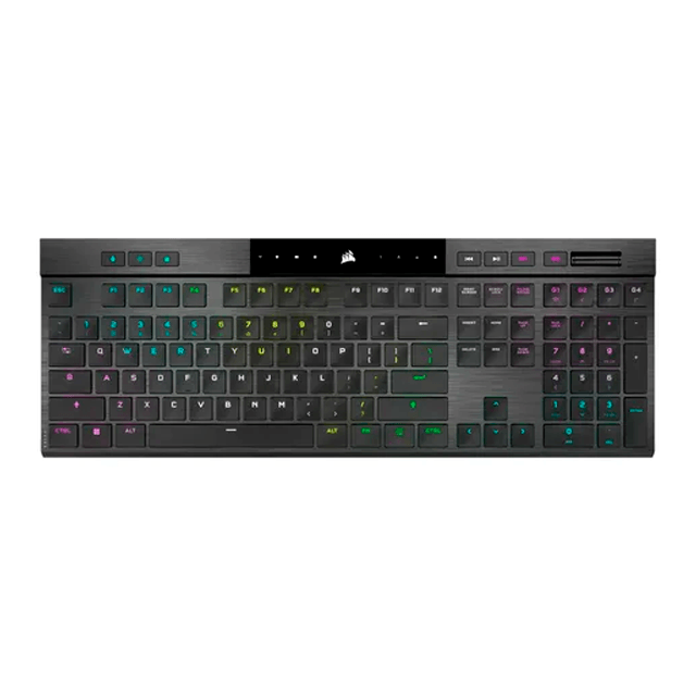 Teclado Corsair K100 Air Wireless Mecánico RGB Ultradelgado Cherry MX Ultra Low Profile