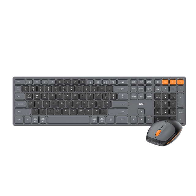 Kit Teclado y Mouse Fantech GO POP WK895 Grey Inalámbrico Bluetooth Inglés