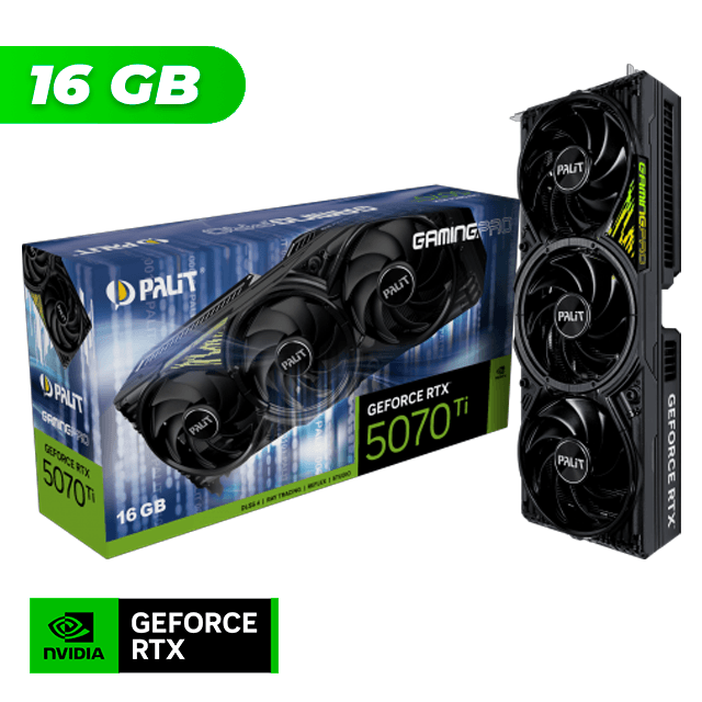 Placa de Video Palit NVIDIA GeForce RTX 5070 TI GAMING PRO S 16GB GDDR7 + PRAGMATA Bundle