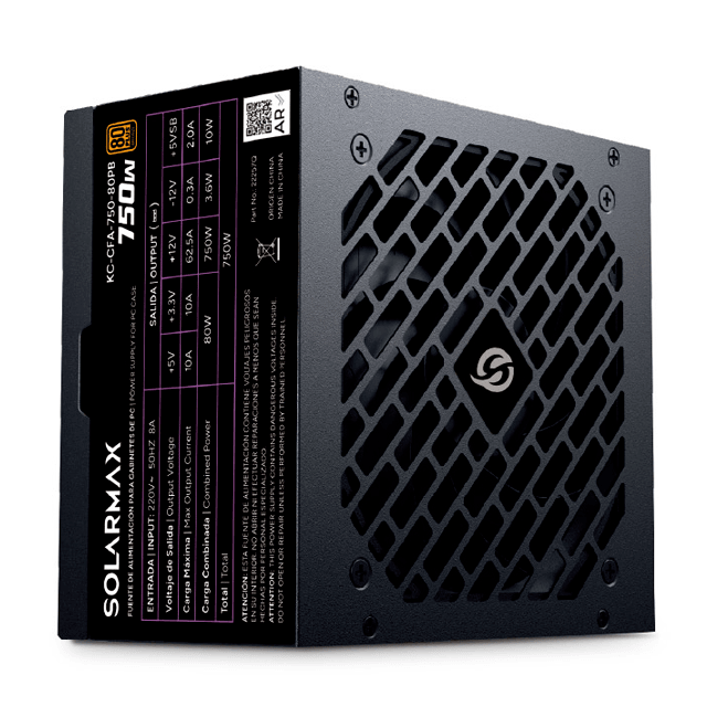 Fuente Solarmax KC-CFA-750 750w 80 Plus Bronze