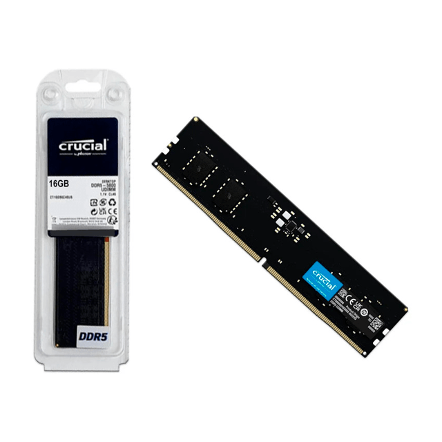 Memoria RAM Crucial 16GB DDR5 5600Mhz Basics