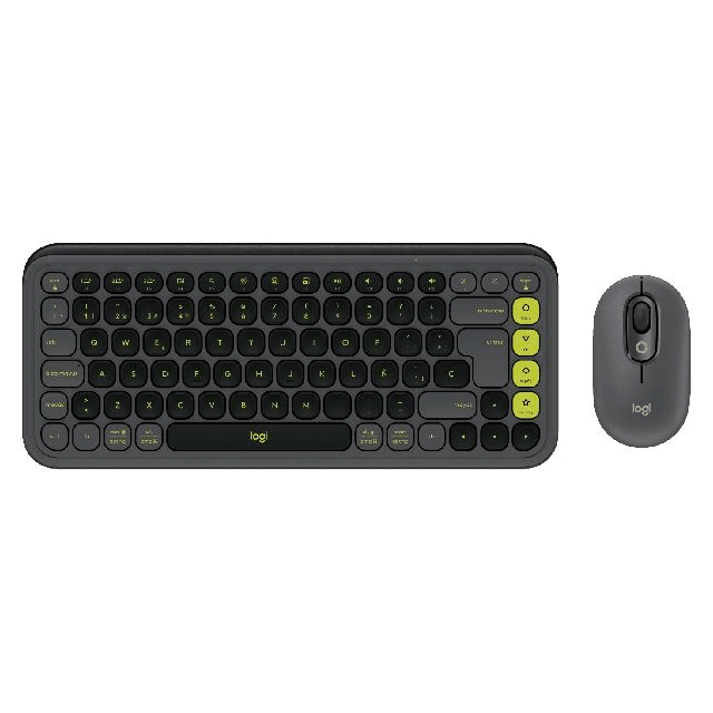 Kit Teclado y Mouse Logitech Pop Icon Graphite Wireless 920-013052